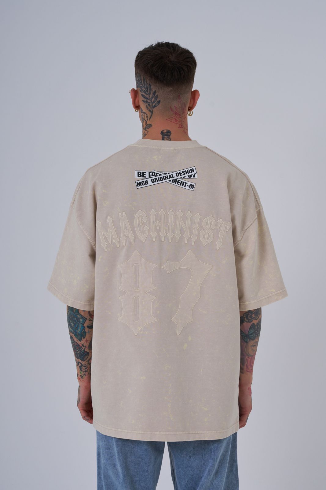 Machinist Embroidered Oversized Streetwear Tee – Premium Casual Unisex T-Shirt