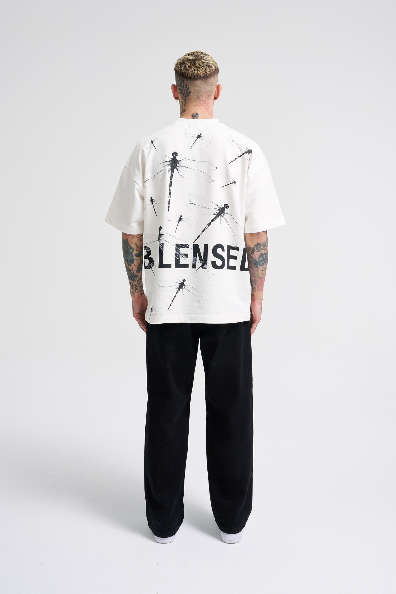 Minimalist Graphic Oversized T-Shirt – "Balanced & Blessed" Collection by BALENSED