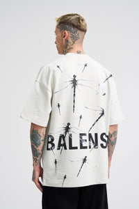 Balensed Minimalist Dragonfly Oversized T-Shirt - Unisex Streetwear Tee