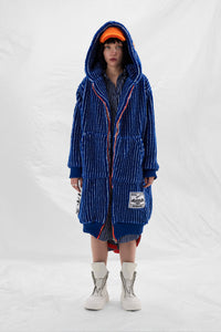 Monochrome Oversized Hooded Coat