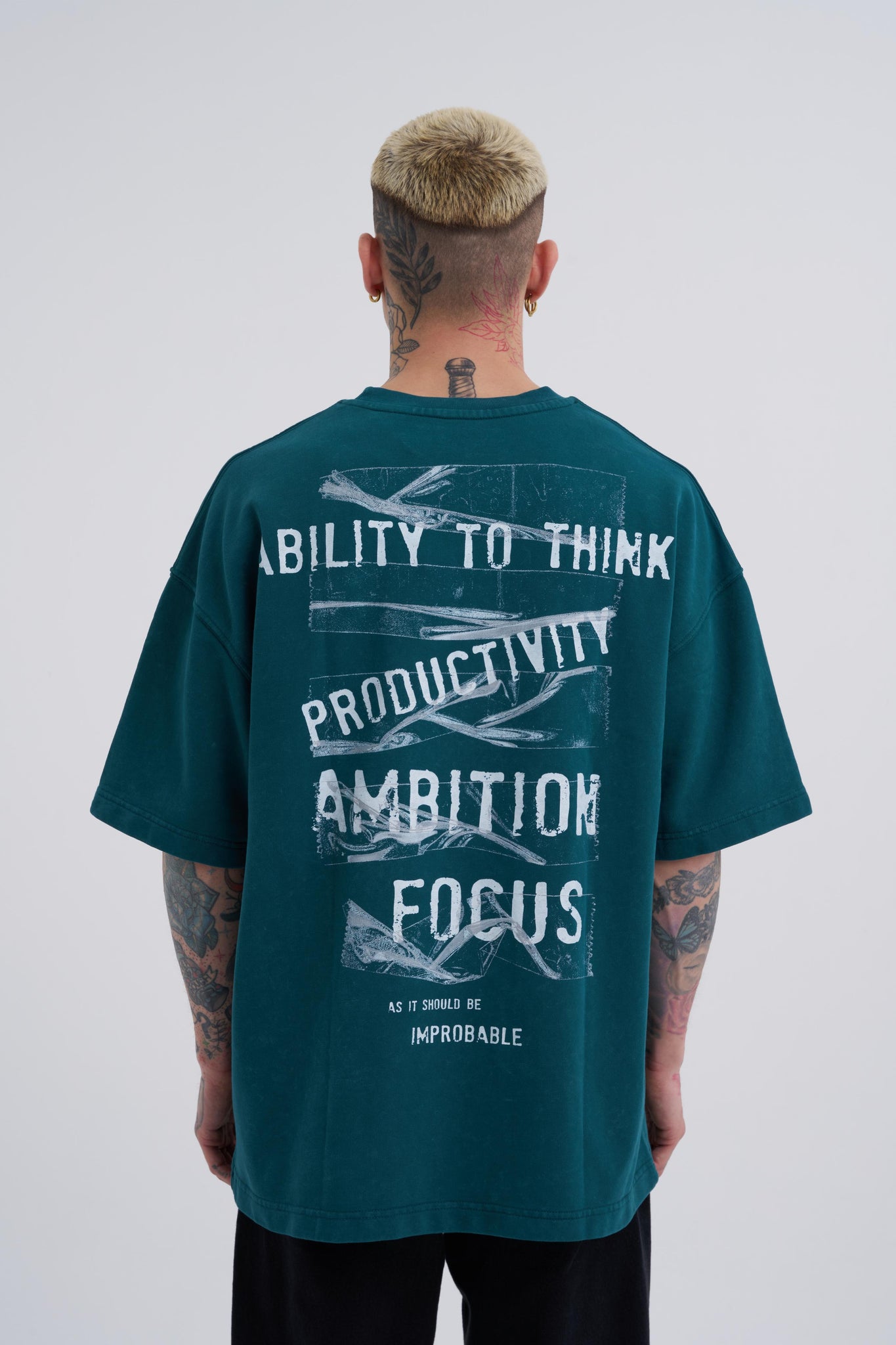 Bold Graphic Streetwear Tee | Ambition & Focus Design | Machinist Collection