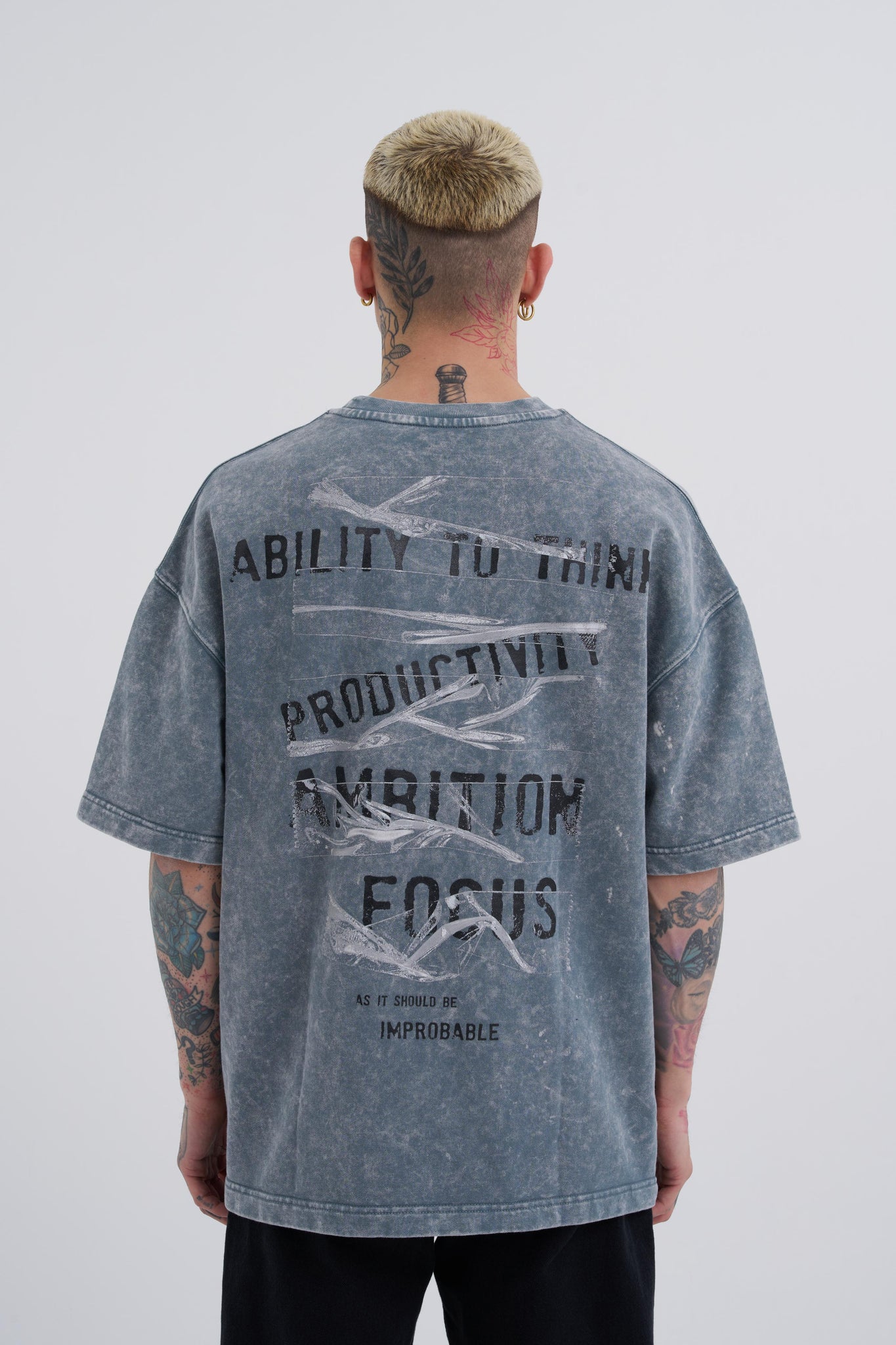 Bold Graphic Streetwear Tee | Ambition & Focus Design | Machinist Collection