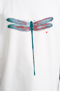 Men’s Premium Oversized Dragonfly Graphic Tee | BALENSED Logo Back | High-Quality Streetwear